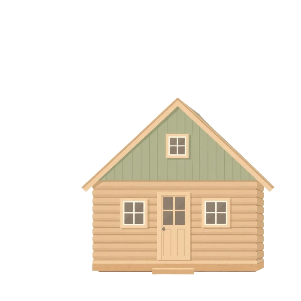 Illustration av ett svenskt hus